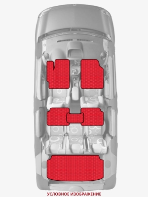 ЭВА коврики «Queen Lux» комплект для Nissan Versa